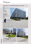 Tobermore Featured Project No.198 University of Leeds Multi-Storey Car Park, Leeds