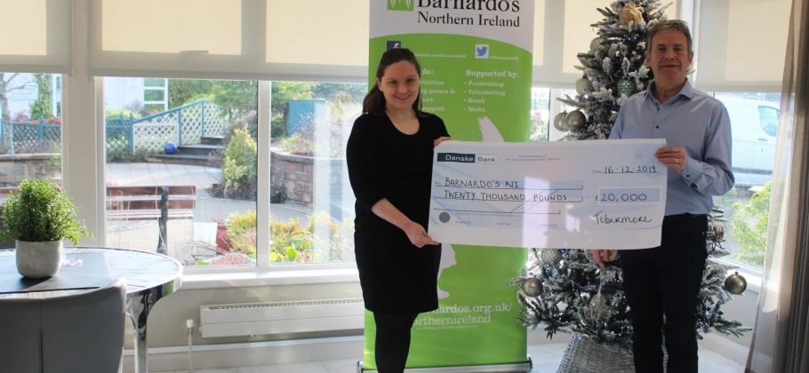 Tobermore Charity Donation to Barnardos Charity Northern Ireland
